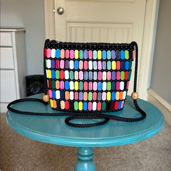 Colorful Beaded Crossbody Bag - Picture 1 of 4